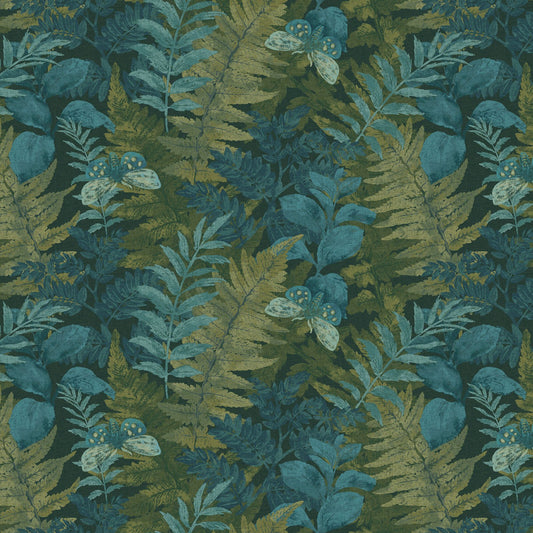 Imprint FLANNEL - Fern - Dk Olive Multi