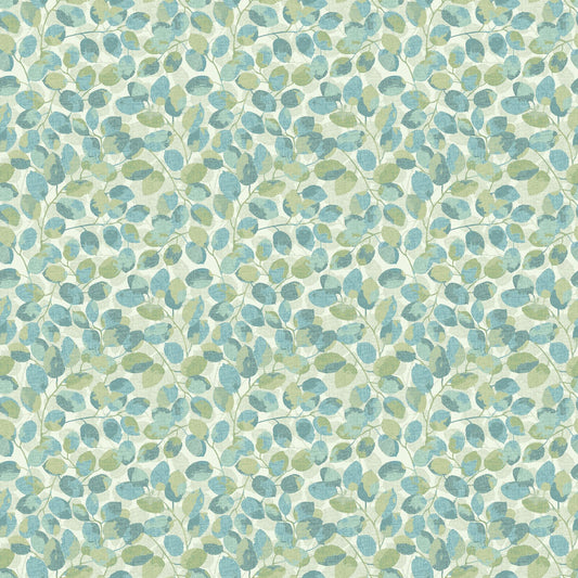 Imprint FLANNEL - Small Leaf Toss - Beige Multi