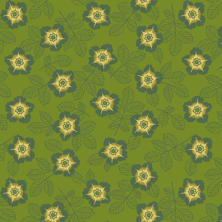 Of Old and New - Buttercup - Forest Green