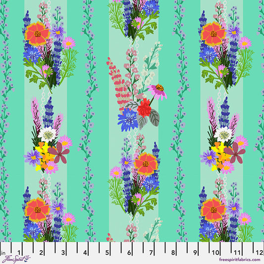 Floral Fiesta - Floral Fusion - Aqua