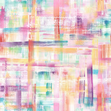 108" Wideback - Multi-Coloured Brush strokes