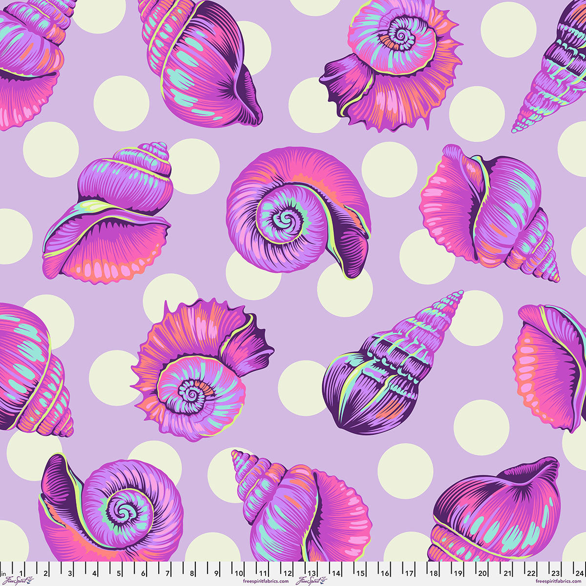 Floral Reef - 108" WIDE Backing Fabric - Big Shelly - UltraViolet