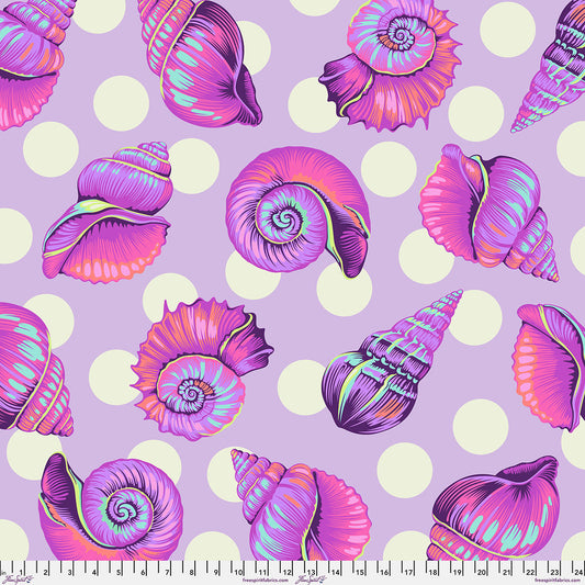 Floral Reef - 108" WIDE Backing Fabric - Big Shelly - UltraViolet