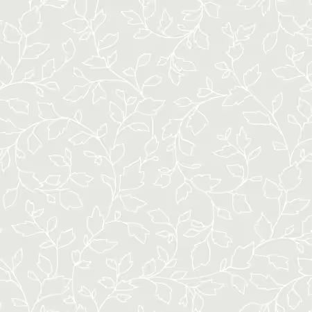 Leaves/Vine White on White