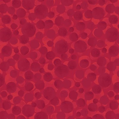 108" Wide - By Lewis & Irene – Red Bumbleberries