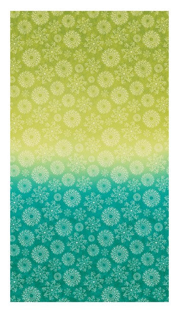 Wishflower Ombre - Lime / Teal
