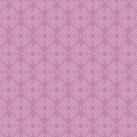 Coneflower Corral - Eggplant Diamonds