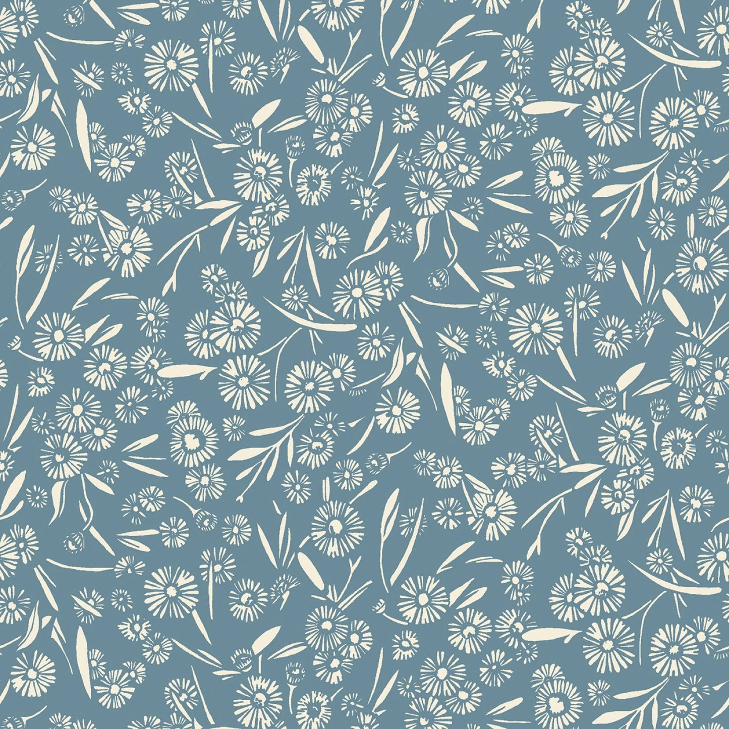 Cottage Flowers - Blue Daisy