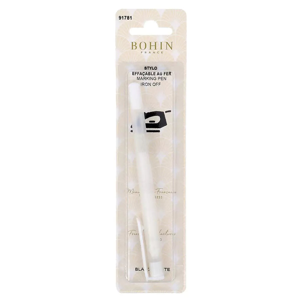 Bohin Heat Erase Fabric Marker - WHITE