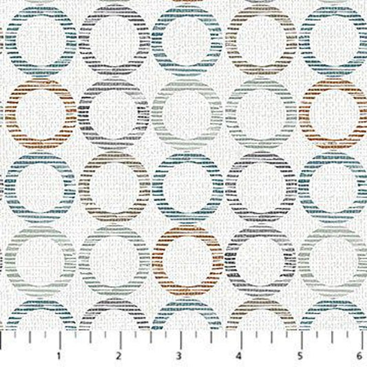 Dots and Dashes - Gray Rust - Flannel