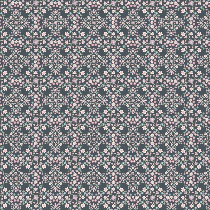 Le Petit Escargot - Blooms & Vines Grey