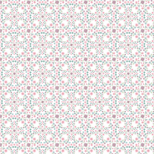 Le Petit Escargot - Blooms and Vines White
