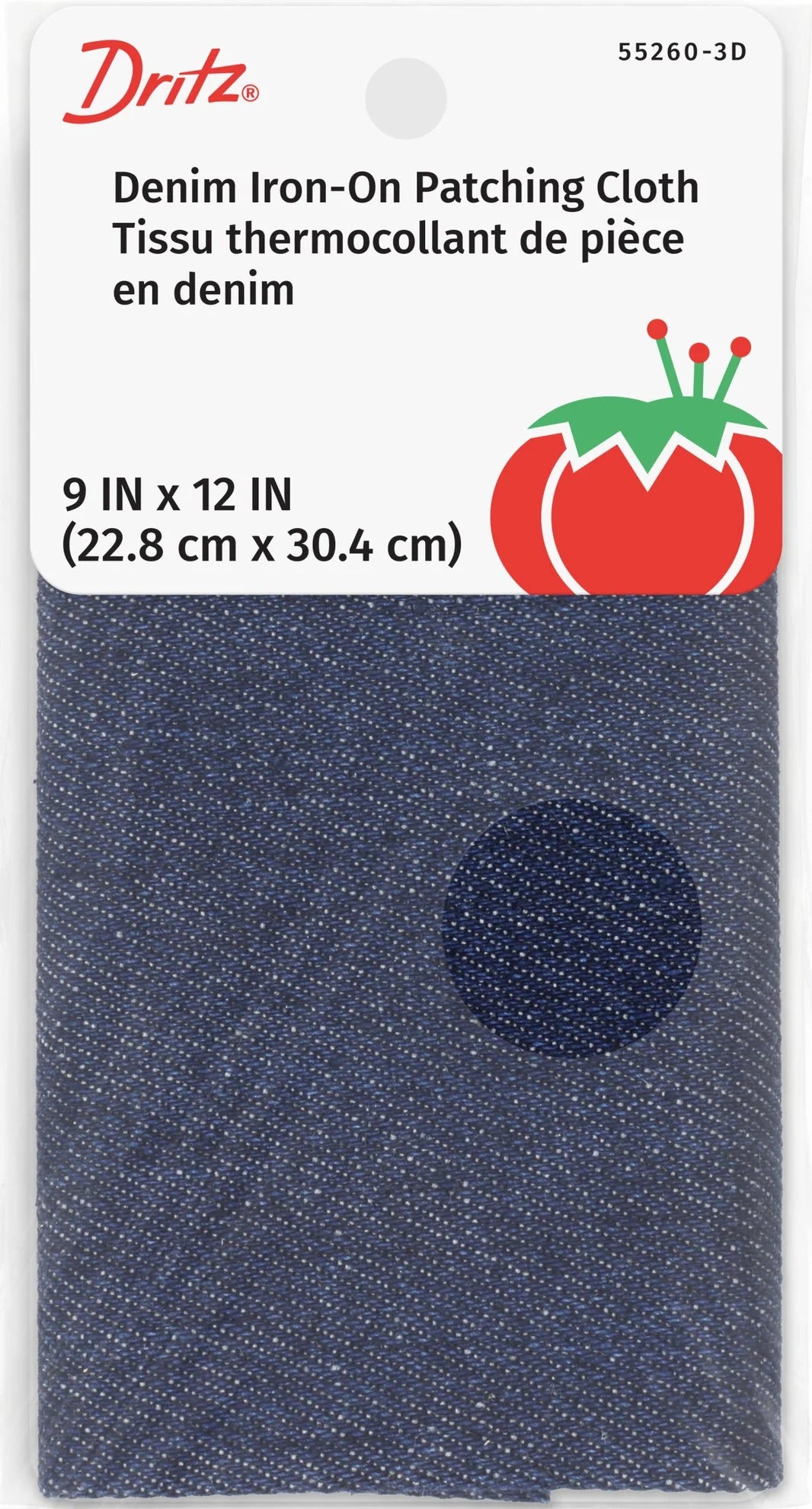 Denim Iron-On Patch Cloth, 9" x 12"