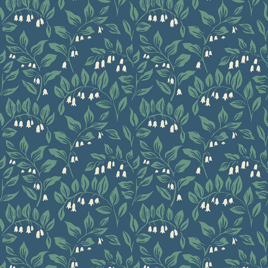 Cottage Flowers - Navy Solomon's Seal