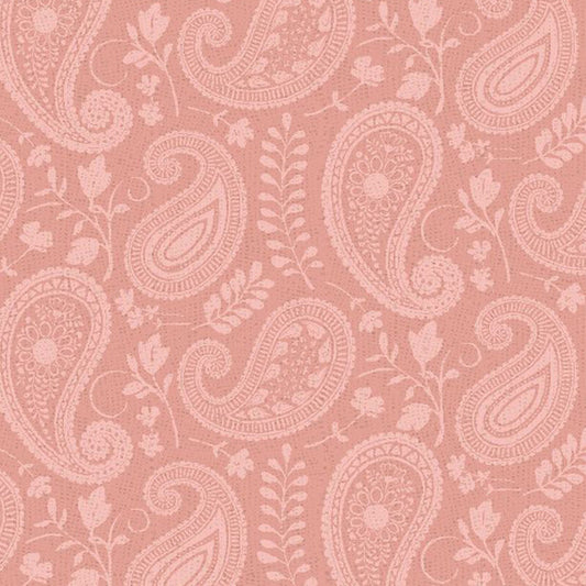 Daisy Days - Pink Tonal Paisley