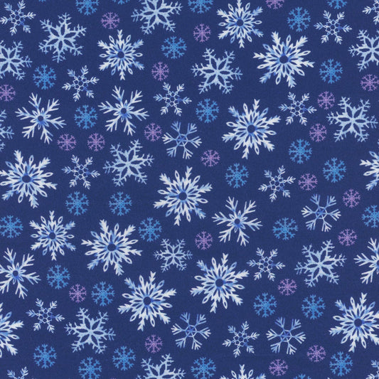 Snowflake Wishes - Snowflakes Navy