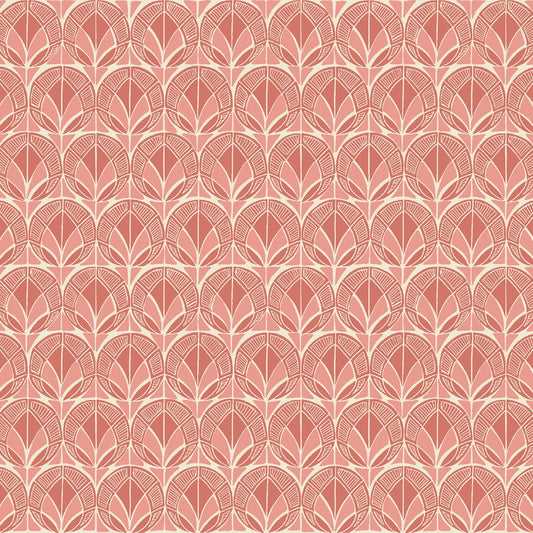 Cottage Flowers - Red/Pink Peacock