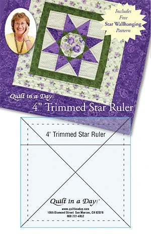 Quilt in a Day - 4" Trimmed Star Ruler